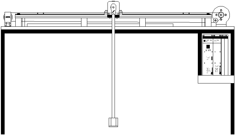 Frontansicht Versuchsaufbau